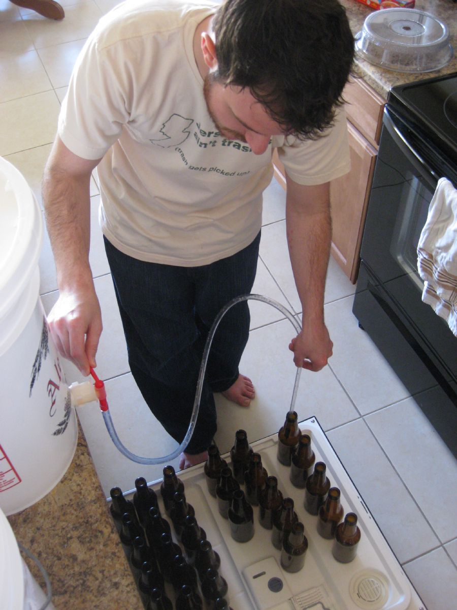 Using A Dish Washer as a Bottling Station